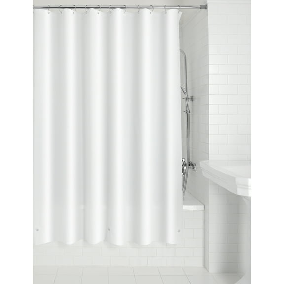 (2 pack) Mainstays Medium Weight PEVA Shower Curtain Liner, 70" x 71"  White
