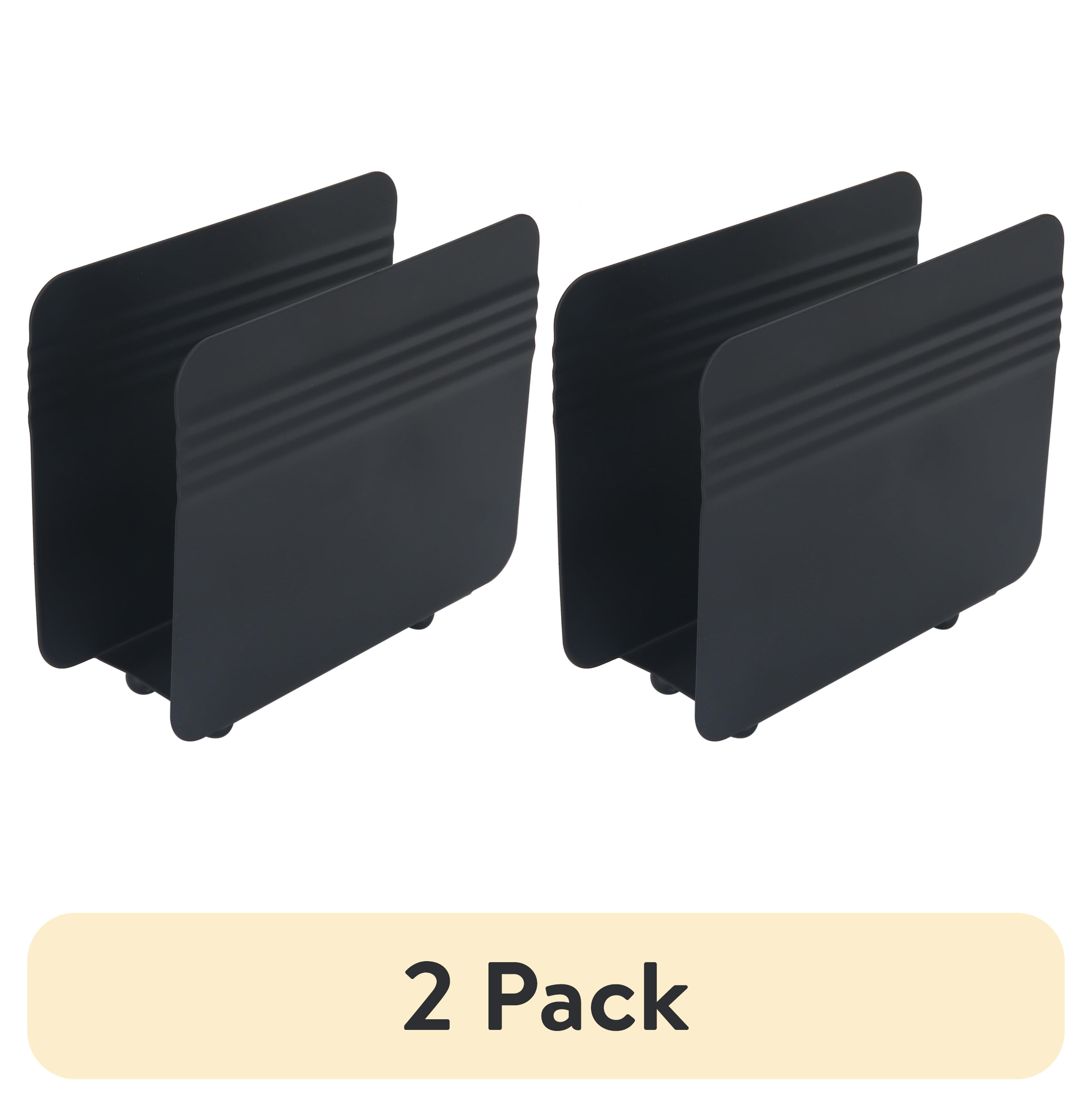 (2 pack) Mainstays Metal Napkin Holder, Black, Single, A Practical Choice for Everyday Kitchen Organization