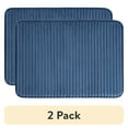 thumbnail interactive-video image 1 of (2 pack) Mainstays Navy Performance Foam 20"x 32" Bath Rug, 1 of 10