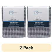(2 pack) Mainstays Non-Skid Non-Slip Rug Pad, Gray, 2' x 3'