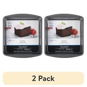 2 pack Mainstays 9" x 9" x 2" Nonstick Square Cake Pan, Gray