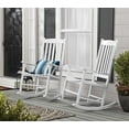 thumbnail image 1 of (2 pack) Mainstays Outdoor Wood Porch Rocking Chair, White, 1 of 9