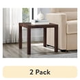 thumbnail image 1 of (2 pack) Mainstays Parsons End Table, Canyon Walnut, 1 of 7