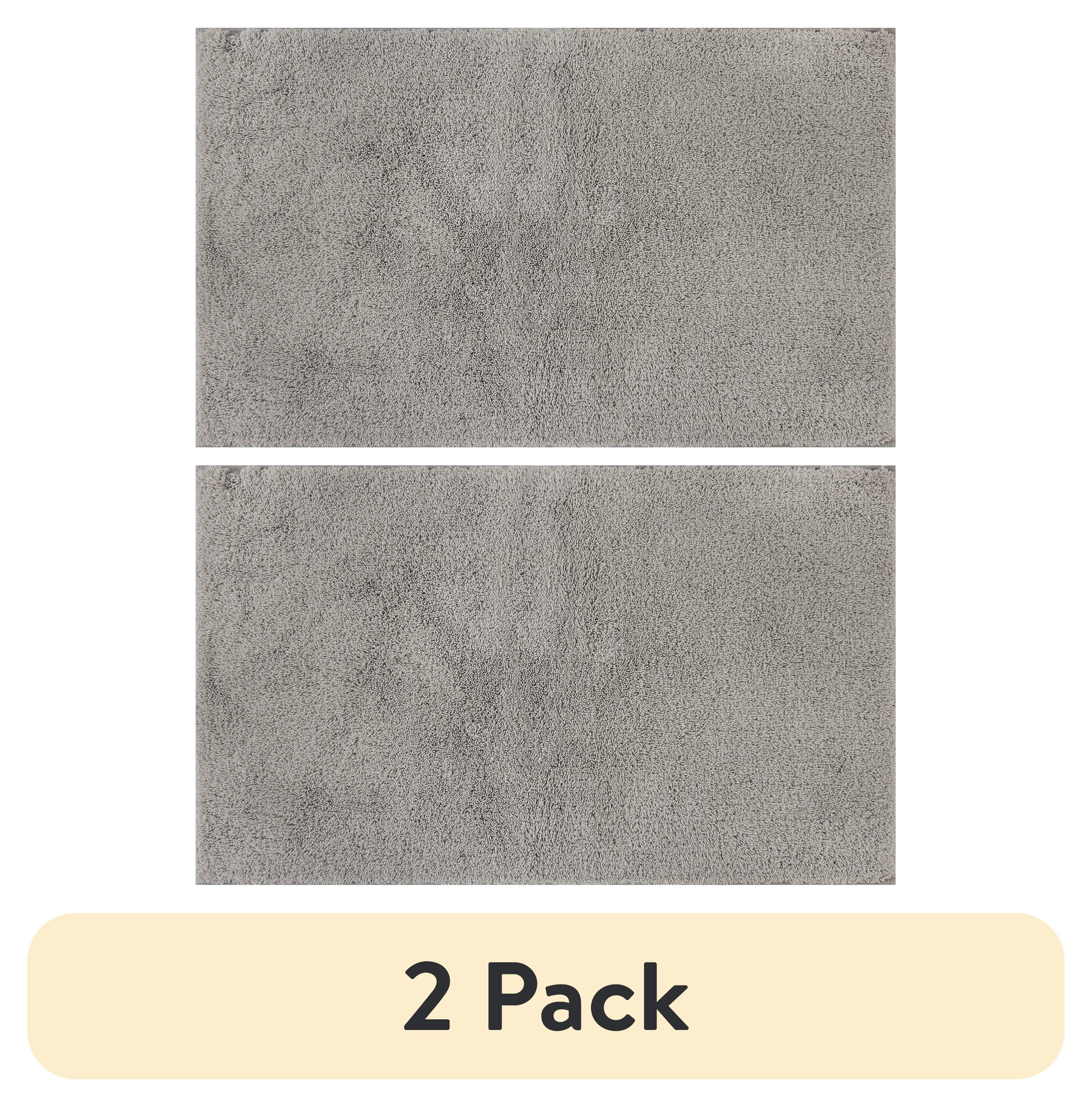 (2 pack) Mainstays Performance Recycled Polyester Bath Rug 24x40