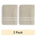 thumbnail image 1 of (2 pack) Mainstays Performance Cotton Bath Towel, Super Soft Quick Dry Fade Resistant, Solid Beige, 1 of 7