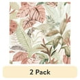 thumbnail image 1 of (2 pack) Mainstays Pink Tropical Palm, Peel and Stick Wallpaper 13.35 Sq. Ft., 1 of 7