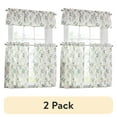 thumbnail image 1 of (2 pack) Mainstays Printed Tiers and Valance Set, 3-Piece, Multi, 56" W x 36" L, Indoor Curtain, Adult, 1 of 6