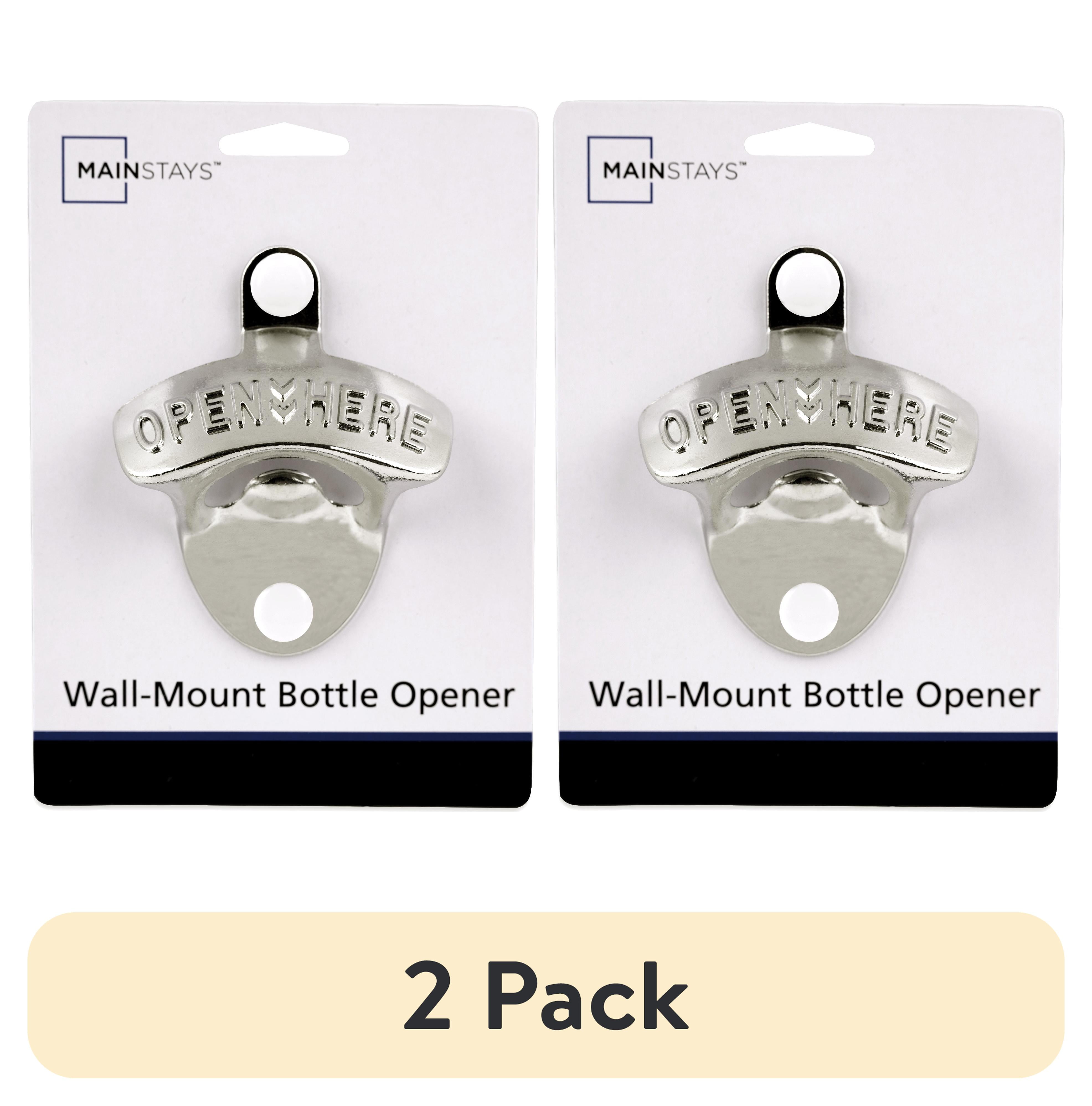 (2 pack) Mainstays Satin Nickel Bottle Cap Opener