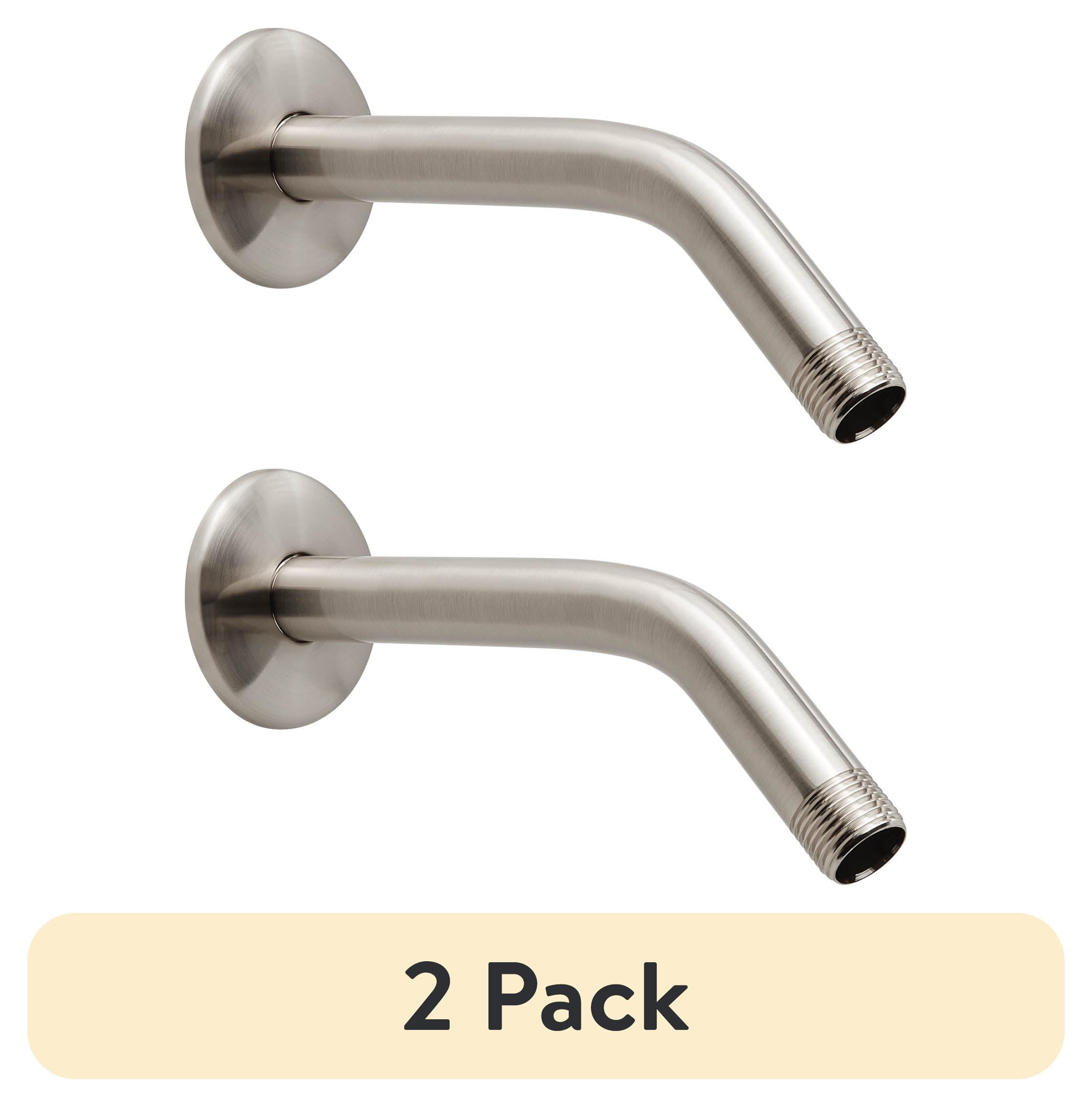 (2 pack) Mainstays Satin Nickel Shower Arm