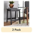 thumbnail interactive-video image 1 of (2 pack) Mainstays Small Square Wood Side Table, Black Finish, 1 of 12
