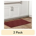 thumbnail interactive-video image 1 of (2 pack) Mainstays Solid High Low Loop Kitchen Mat 18"x 27" Red Sedona, 1 of 11