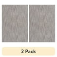 thumbnail interactive-video image 1 of (2 pack) Mainstays Space Dyed Gray 40"x60" Indoor Area Rug, 1 of 9