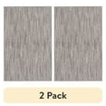 thumbnail interactive-video image 1 of (2 pack) Mainstays Space Dyed Gray 52x78" Indoor Area Rug, 1 of 9