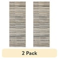 thumbnail image 1 of (2 pack) Mainstays Studio Plush Pixel Tan/Gray Indoor Runner Rug, 22" x 60", 1 of 9