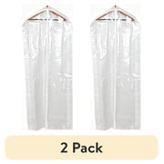 2 pack Mainstays Suit and Dress Hanging Bag, Arctic White / Non-Woven