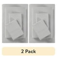 thumbnail image 1 of (2 pack) Mainstays Super Soft Brushed Microfiber Adult/Teen Bed Sheet Set, Full, Grey Stria, 4 Piece, 1 of 13