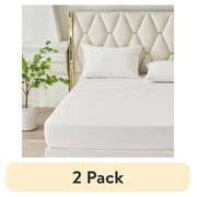 2 pack Mainstays Super Soft Quilted Mattress Pad, King, 76 in x 80 in