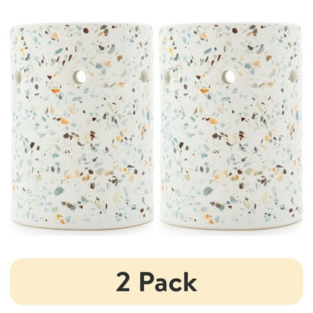 (2 pack) Mainstays Tealight Ceramic Warmer, Multi-Colored Terrazzo, 1 Pc price history and forecast - Mainstays MSS349459417022