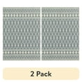 thumbnail image 1 of (2 pack) Mainstays Traditional Blue Diamond High-Low Pile Indoor Area Rug, 7'x10', 1 of 9