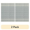 thumbnail image 1 of (2 pack) Mainstays Traditional Blue Diamond High Low Pile Indoor Large Area Rug, 9' x 12', 1 of 8