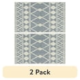 thumbnail interactive-video image 1 of (2 pack) Mainstays Traditional Blue Diamond Indoor Accent Rug, 1'8" x 2'10", 1 of 10