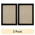 thumbnail image 1 of (2 pack) Mainstays Farmhouse Faux Sisal Olefin Black Border Indoor Area Rug, 4'x5'4", 1 of 10