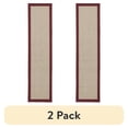 thumbnail image 1 of (2 pack) Mainstays Farmhouse Faux Sisal Olefin Red Border Indoor Hallway Runner Rug, 2'6"x10', 1 of 9
