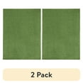 thumbnail image 1 of (2 pack) Mainstays Traditional Solid Green Shag Indoor Area Rug, 7' x 10', 1 of 8
