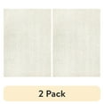 thumbnail interactive-video image 1 of (2 pack) Mainstays Traditional Solid Ivory Shag Indoor Area Rug, 3' x 4'8", 1 of 9