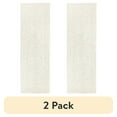 thumbnail image 1 of (2 pack) Mainstays Traditional Solid Ivory Shag Indoor Runner Rug, 1'9"x5', 1 of 10