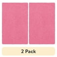 thumbnail interactive-video image 1 of (2 pack) Mainstays Traditional Solid Pink Youth Shag Indoor Area Rug 3' x 4'8", 1 of 9