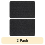 (2 pack) Mainstays Tri-Rib Doormat, 20" x 30", Charcoal