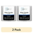 thumbnail image 1 of (2 pack) Mainstays Unscented Decorative Mottled Pillar Candles, 3x3inch tall, Gray Mottled Color, 1 of 6