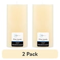 thumbnail image 1 of (2 pack) Mainstays Unscented Pillar Candle, 4x8 inches, Ivory, 1 of 6