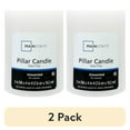 thumbnail image 1 of (2 pack) Mainstays Unscented Pillar Candle, White, 3 in x 4 in, 1 Count, 1 of 6