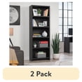 thumbnail image 1 of (2 pack) Mainstays Westley 5 Shelf Bookcase, Black Finish, 1 of 16