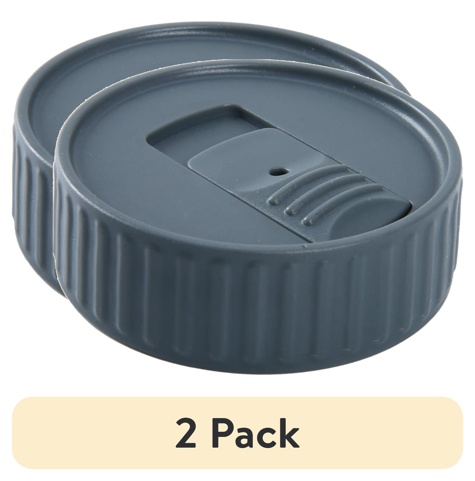 (2 pack) Mainstays BPA-Free Wide Mouth Mason Jar Drinking Lid - Set of 2