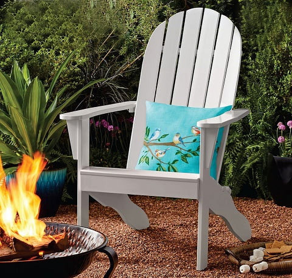 (2 pack) Mainstays Wood Outdoor Adirondack Chair, White
