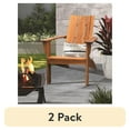 thumbnail image 1 of (2 pack) Mainstays Wood Outdoor Modern Adirondack Chair, Natural Color, 1 of 11