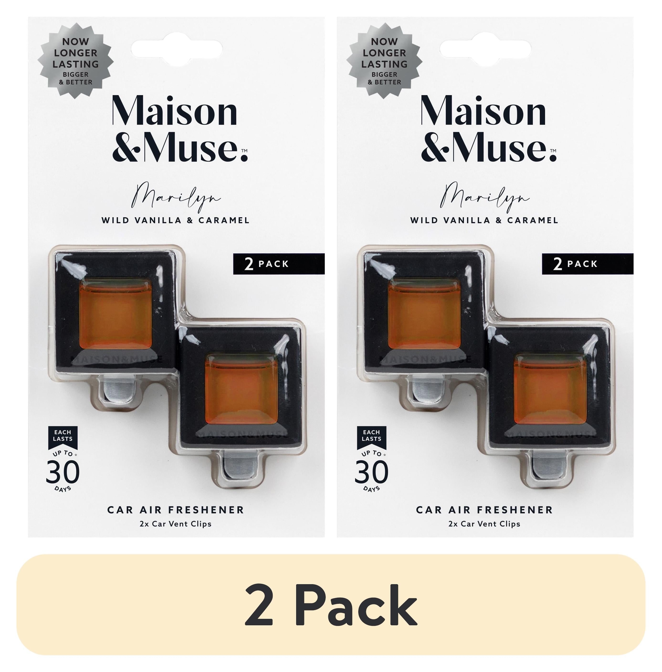 アロマグッズ BMC G2 2 pack) Maison & Muse Car Freshener Vent Clip, 2 Pack - Wild