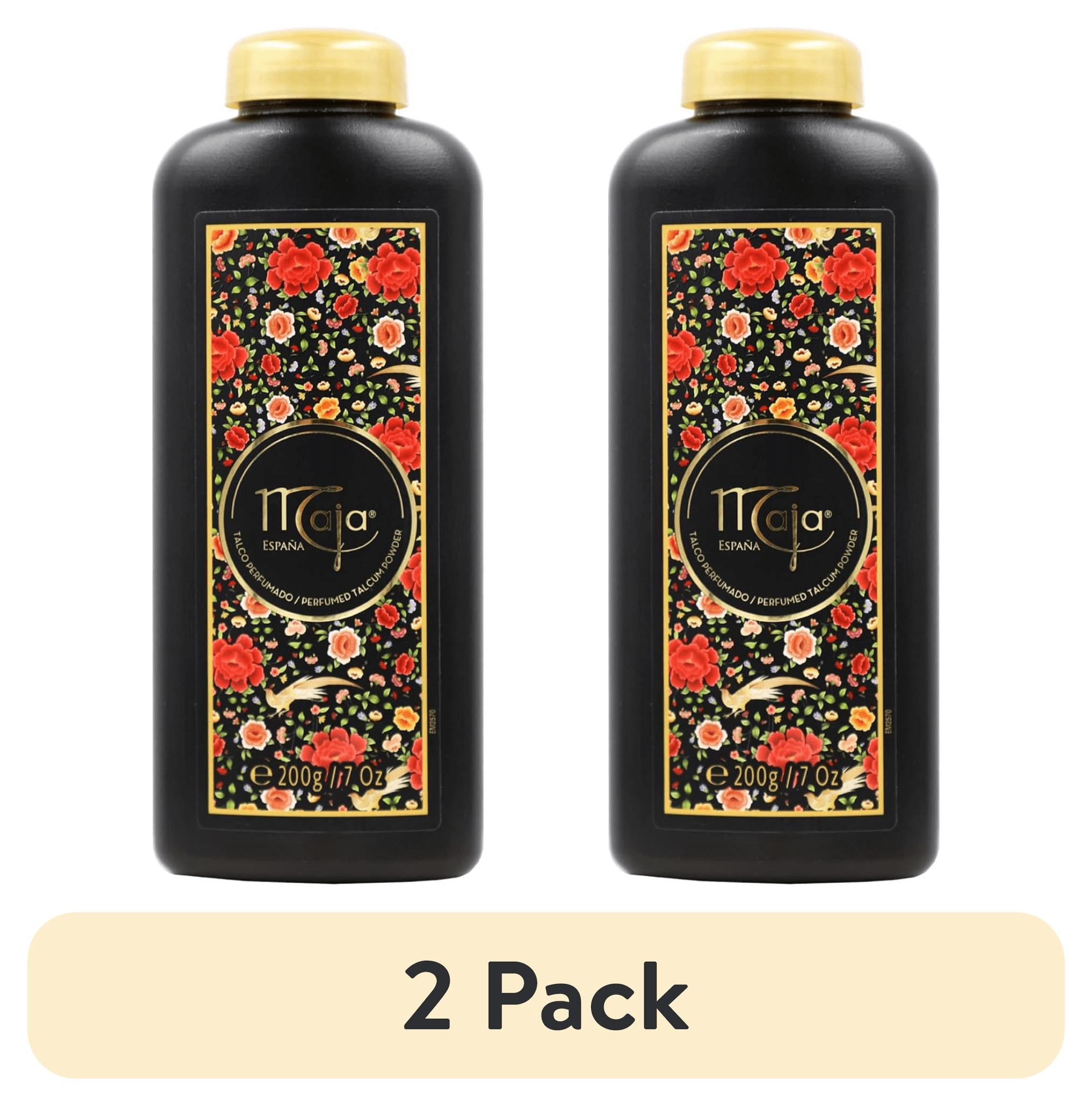 (2 pack) Maja Perfumed Talcum Powder, Classic Oriental Scent to Keep Your Skin Dry and Fresh, for Women, 7 oz Bottle