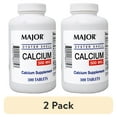thumbnail image 1 of (2 pack) Major Oyster Shell Calcium 500 mg - Daily Calcium Supplement - 300 Tablets, 1 of 3