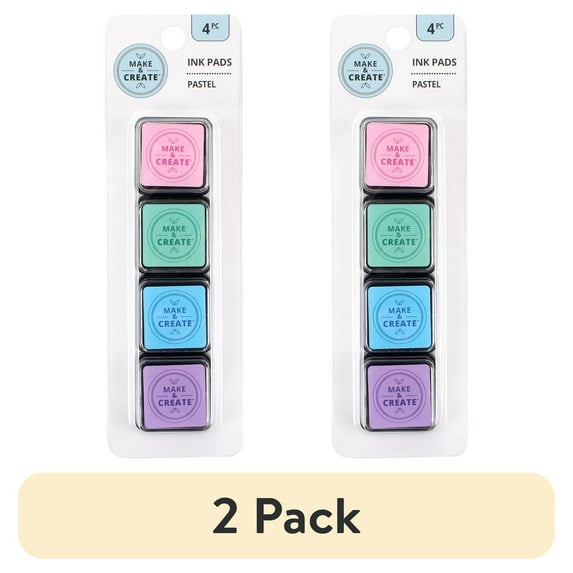 (2 pack) Make & Create Ink Pads, 4PC - Pastel