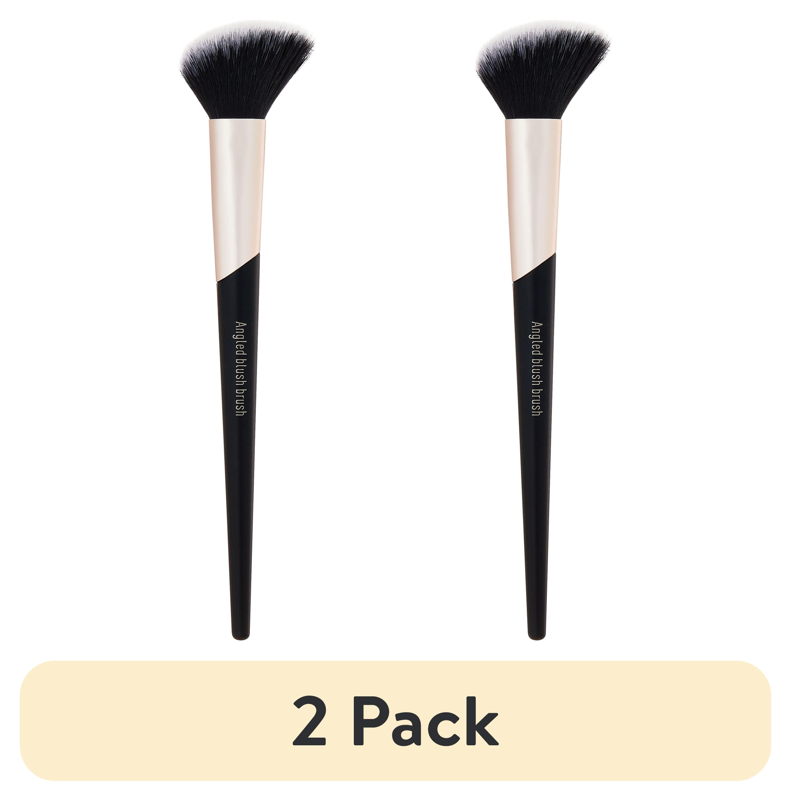 (2 pack) Equate Angled Blush Makeup Brush, Black, 1 Count