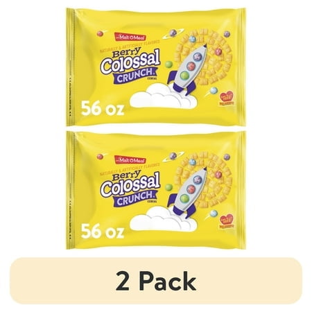 (2 pack) Malt-O-Meal Berry Colossal Crunch Breakfast Cereal, Corn & Oat ...