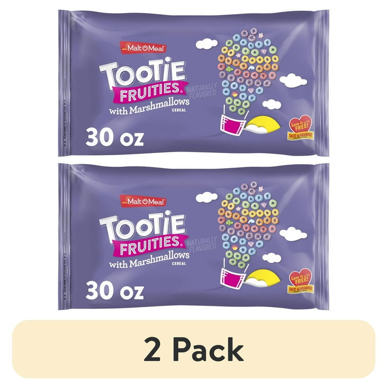 2 pack) Malt-O-Meal Tootie Fruities with Marshmallows, Fruity