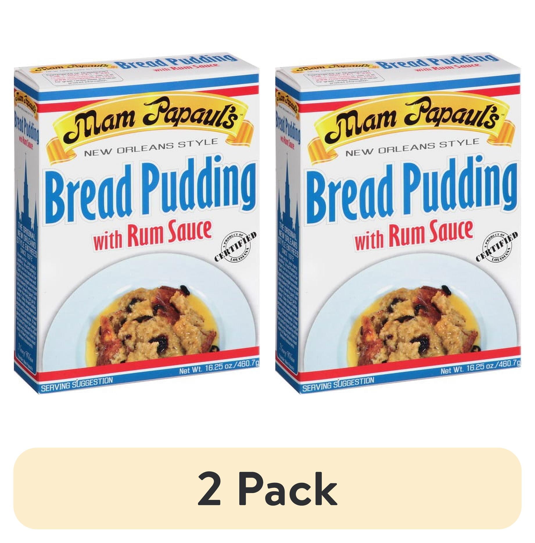(2 pack) Mam Papaul's Bread Pudding and Rum Sauce Mix, 16.25 oz