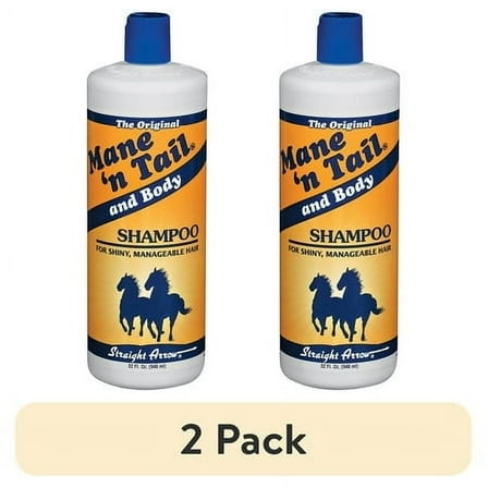 (2 pack) Mane 'n Tail Original Shampoo 32 oz – Fortifies & Conditions Hair for Soft, Silky Shine, pH Balanced for Optimal Body & Manageability