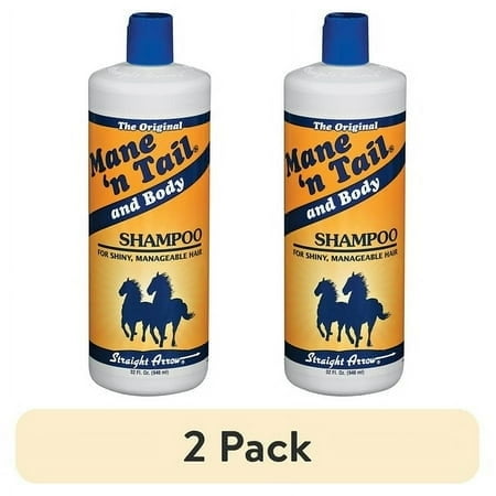 (2 pack) Mane 'n Tail Original Shampoo 32 oz – Fortifies & Conditions Hair for Soft, Silky Shine, pH Balanced for Optimal Body & Manageability