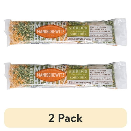 (2 pack) Manischewitz Cello Split Pea Soup Mix, 6 oz
